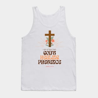 I Am Attracting God's Healing Presence Christian Girl Tank Top